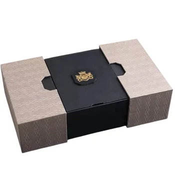 Eastbox Custom Logo Drawer Slide Flip Packaging Box Recycled Materials Feature and Embossing Printing Handling Paper Perfume Box