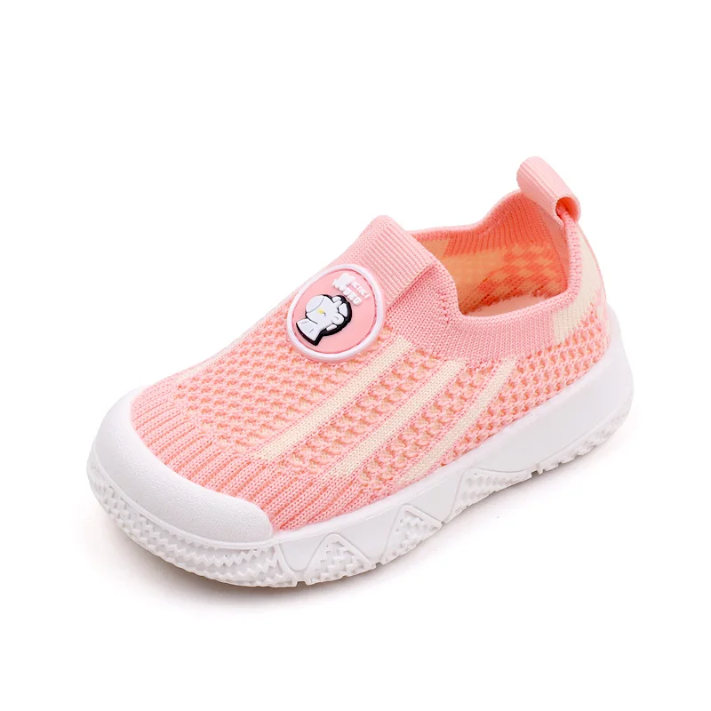 Mesh Breathable Color Matching Cartoon Baby Toddler Shoes for Girls and Boys manufacture