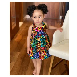 2022 latest children clothes fashion dress colorful backless toddler baby girls prom summer dresses for kids
