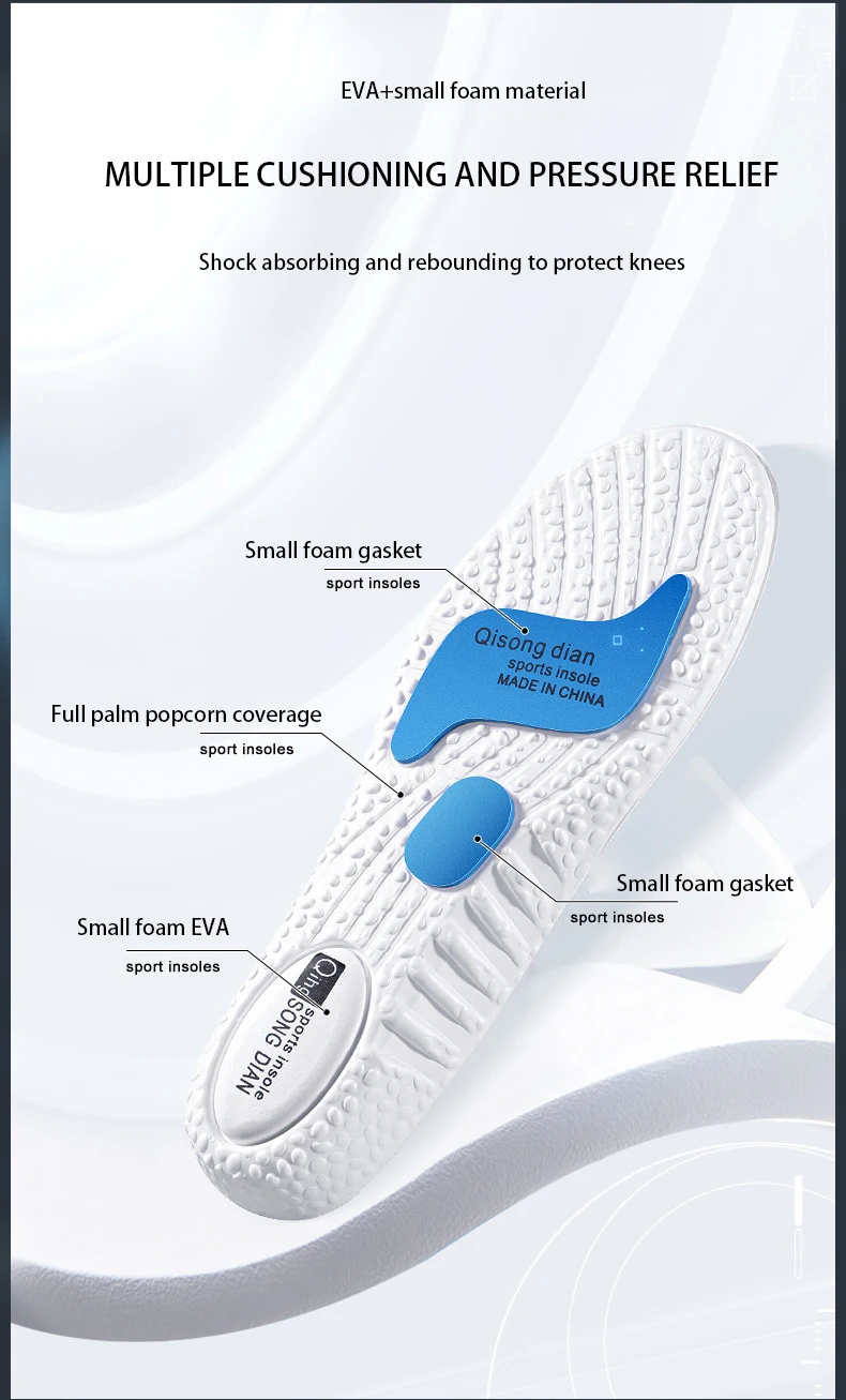 Popcorn Comfort Insoles EVA Foam Cushion Shoe Pads Popcorn Comfort Insoles EVA Foam Cushion Shoe Pads