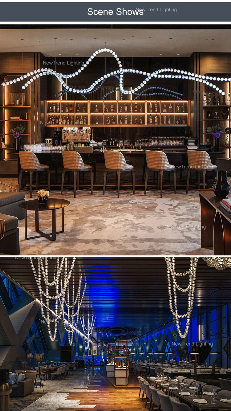 cpl 430 modern style custom indoor decorative chandelier modern luxury hotel restaurant villa ceiling led pendant light -4