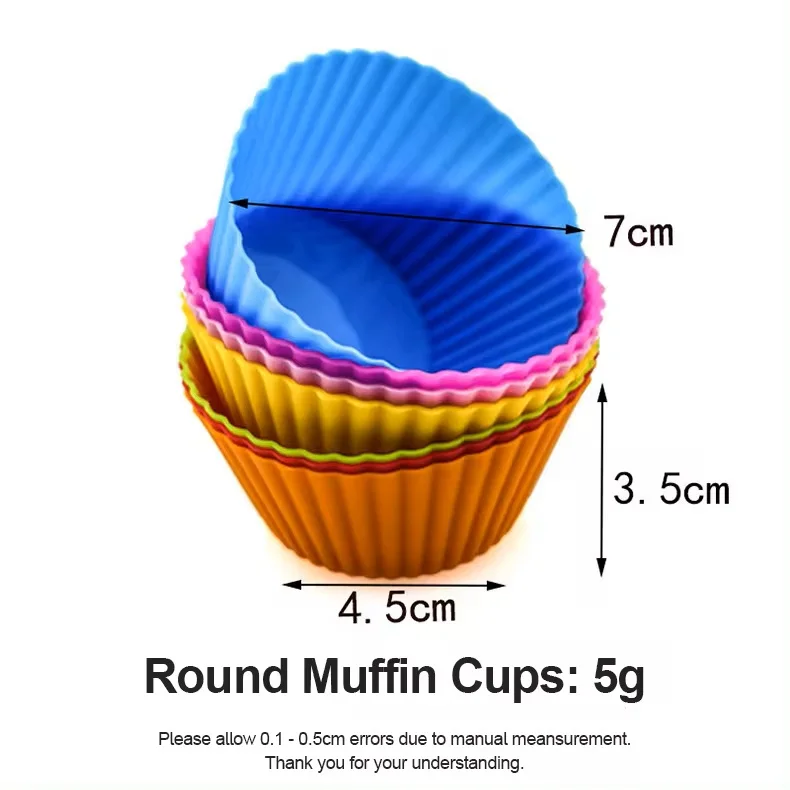 Silicone Cup Cake Mold High Temperature Resistant Silicone Cake Mold For Chocolate Biscuit Bakeware