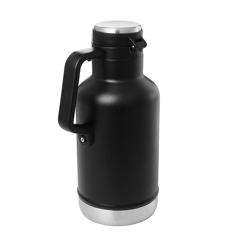 Customized Color 1.9L Water Bottle Sports Bottle Double Wall Stainless Steel Vacuum Flask Outsides with Handle