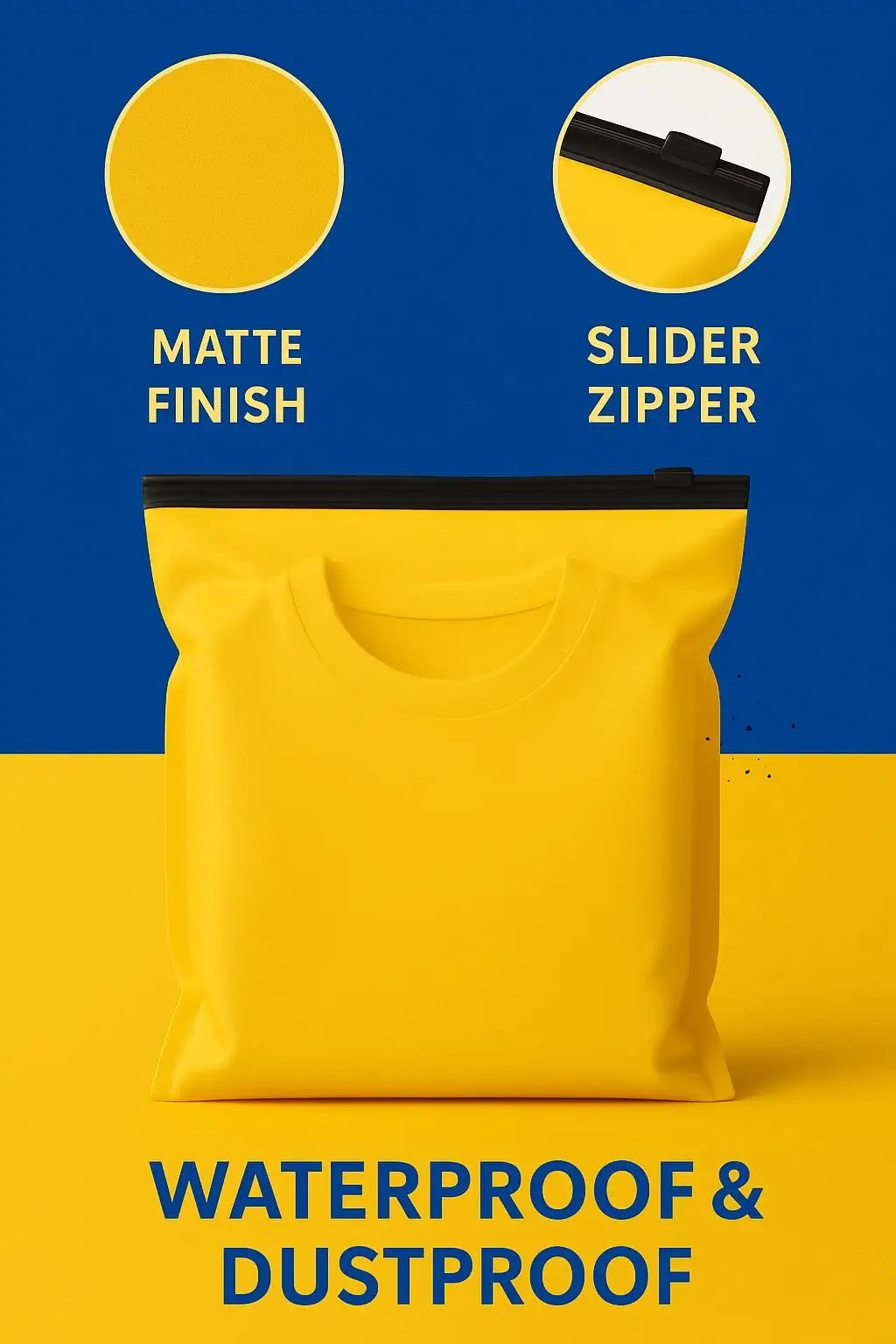 Custom Printed Frosted Slider Ziplock Bag with Recyclable PE Material for Premium Boutique and Apparel Packaging - detail 5