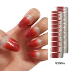 Nail Art Hot Sale Gel Nail Sticker 3D Nail Art Wraps High Glossy Waterproof Long Lasting Nail Strip
