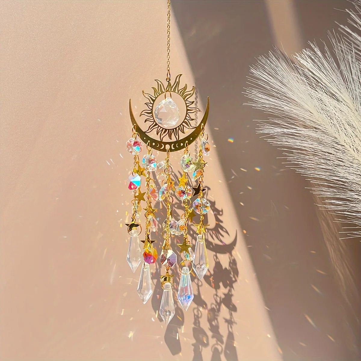 product new arrival christmas trees sun catcher window ornament home decorations wall hanging best gift to girls-2