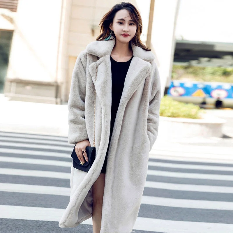 Zilcremo Women Hooded Cardigan Fuzzy Jacket Winter Open Front Fleece Coat Outwear with Pockets