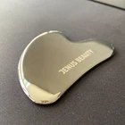 Massage Massage Guasha Face Massage Roller Stainless Steel Guasha Silver Gua Sha