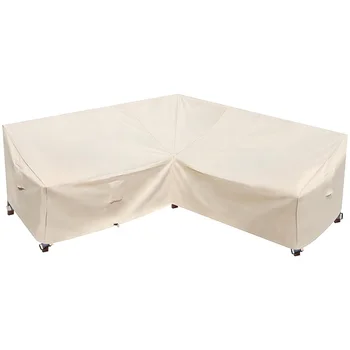 Outdoor Sectional Cover, Heavy Duty Patio Furniture Cover,Waterproof 600D Patio Sectional Cover