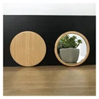 Wood Mirror Factory Wholesale Excellent Finishing Small Wood Pocket Mirror