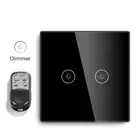Modern Switch New Goods Modern American Standard Luxury Crystal Glass Panel Touch Screen Light Switch Dimmer