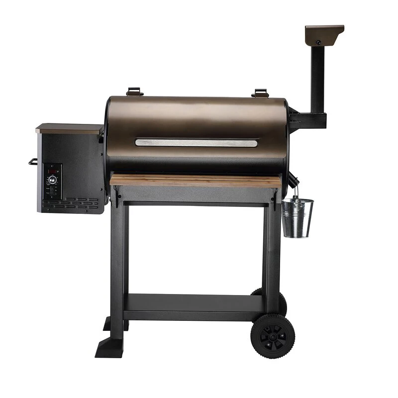 Black Wood Pellet Grill and Smoker Bbq Grill