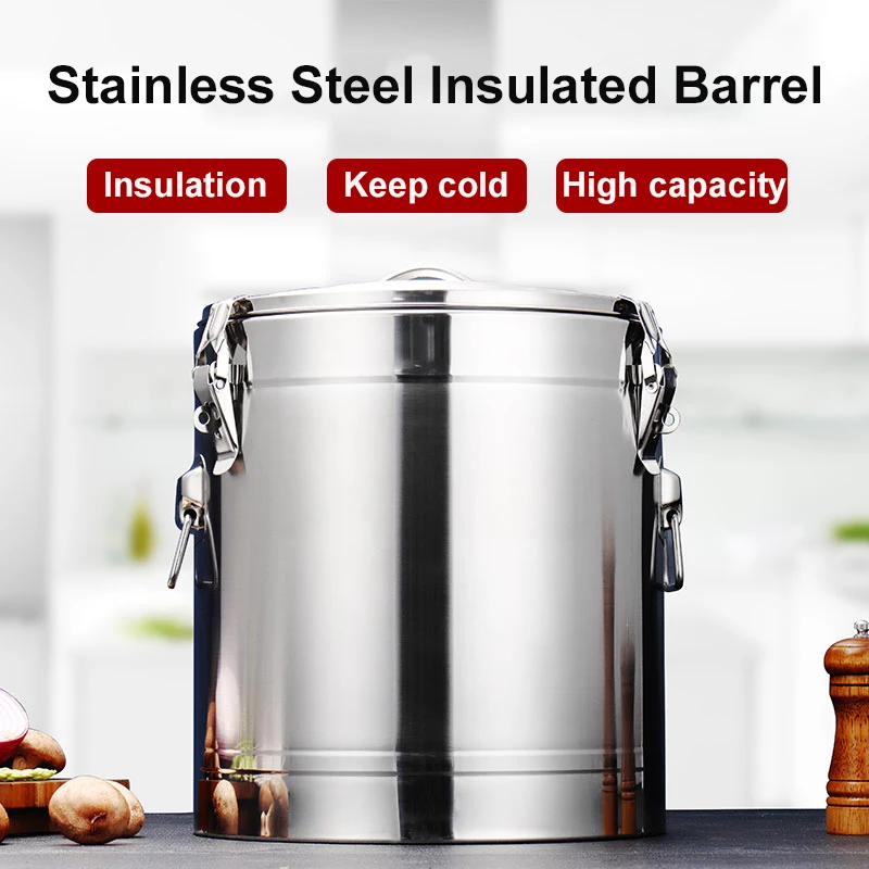 Insulation Barrel Food Warmer Commercial Stainless Steel Insulated