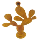 Pear Hengfa Outdoor Garden Decoration Trolley Rusty Cactus Prickly Pear Metal Art Cactus