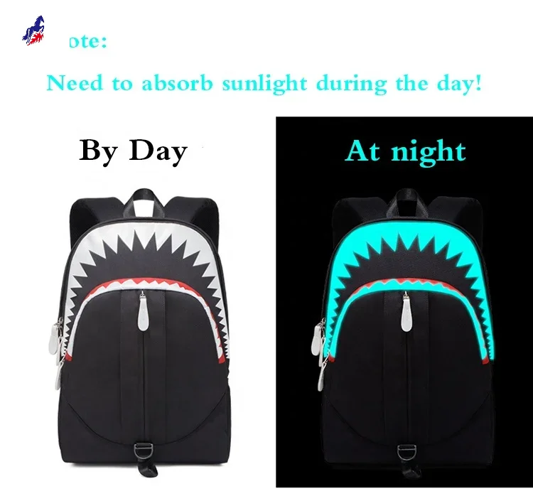 Quality Fashion Laptop Backpacks Bag Casual School Bag Individuality Sharkmouth Backpack