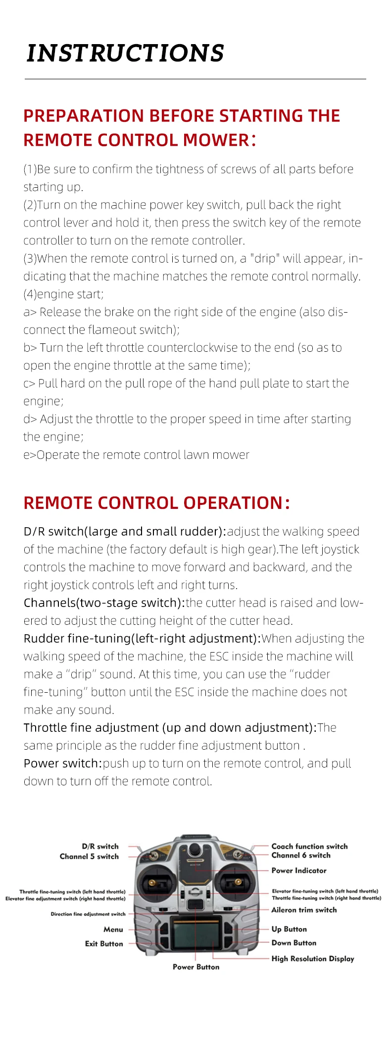 Tondeuse à gazon de grande capacité et Robot pulvérisateur de vergers de ferme de haute qualité pour l'agriculture