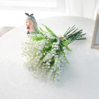 Flowers Lily Artificial Flowers Nordic Wedding Simulation Bouquets Feel Simulation Lily Of The Valley Plastic Flowers