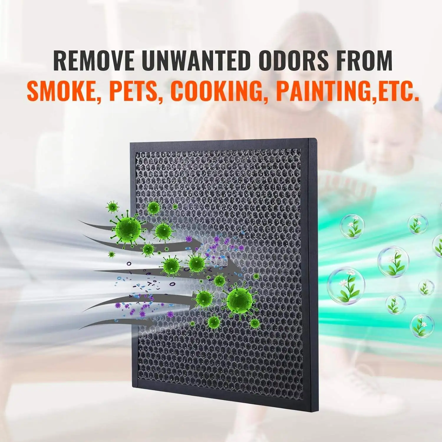 product high efficiency active carbon panel honeycomb filter resistant waterproof filter screen soldering smoke air purification tvoc-6