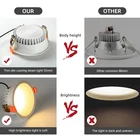 Light Living Room Aluminum Smd 7w 10w 15w 20w 30w Round Borderless Indoor Led Light