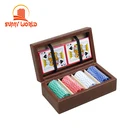 Poker Set Custom Leather Poker Chips Set Box Deluxe Travel 500 Pieces Poker Case