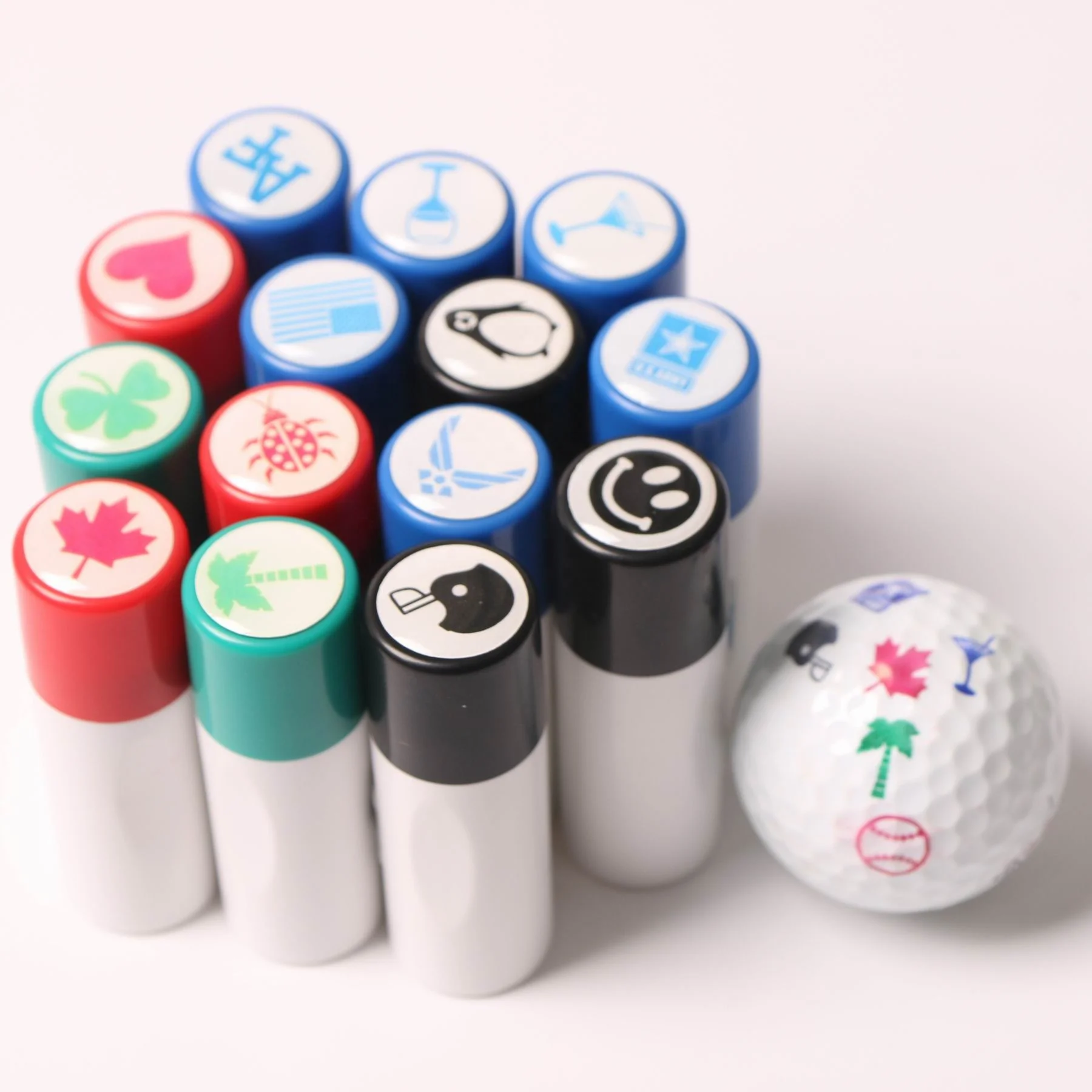 Golf Ball Identification Mark Tool,Golf Ball Logo Stamps With Various  Designs And Ink Colors - Buy Custom Golf Ball,Golf Ball Stamps,Customized  Golf Ball Logo Product on Alibaba.com