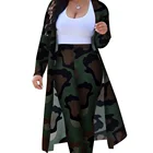 Tie Dye 2021 Fall Clothes Plus Size Women Clothing Dress Long Sleeve Tie Dye Leopard Floral Coat Dress