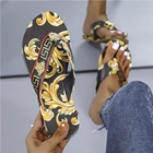 Flip Slippers Superstarer Large Size Flat Rhinestone Metal Beach Flip Flops Slippers