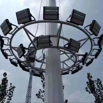 Manufacture Outdoor High Mast Light Tower For Square Soccer Field