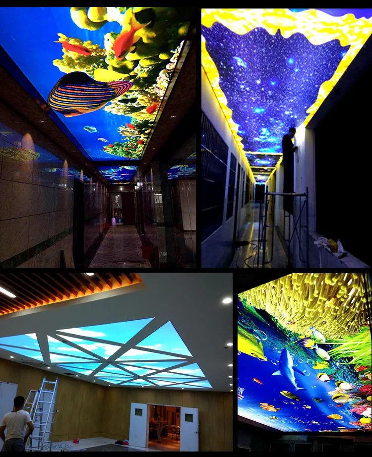 product soft film ceiling aluminum alloy pvc high and low mouth flat hf double button code light box keel profiles wholesale-7