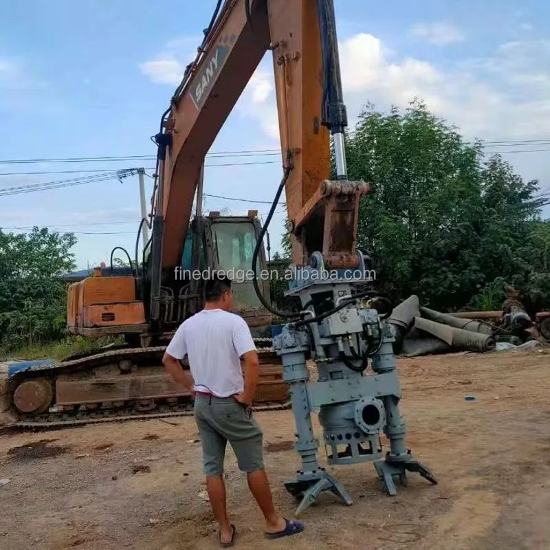 Excavator Driven Hydraulic Submersible Sand Dredging Slurry Pump Sand