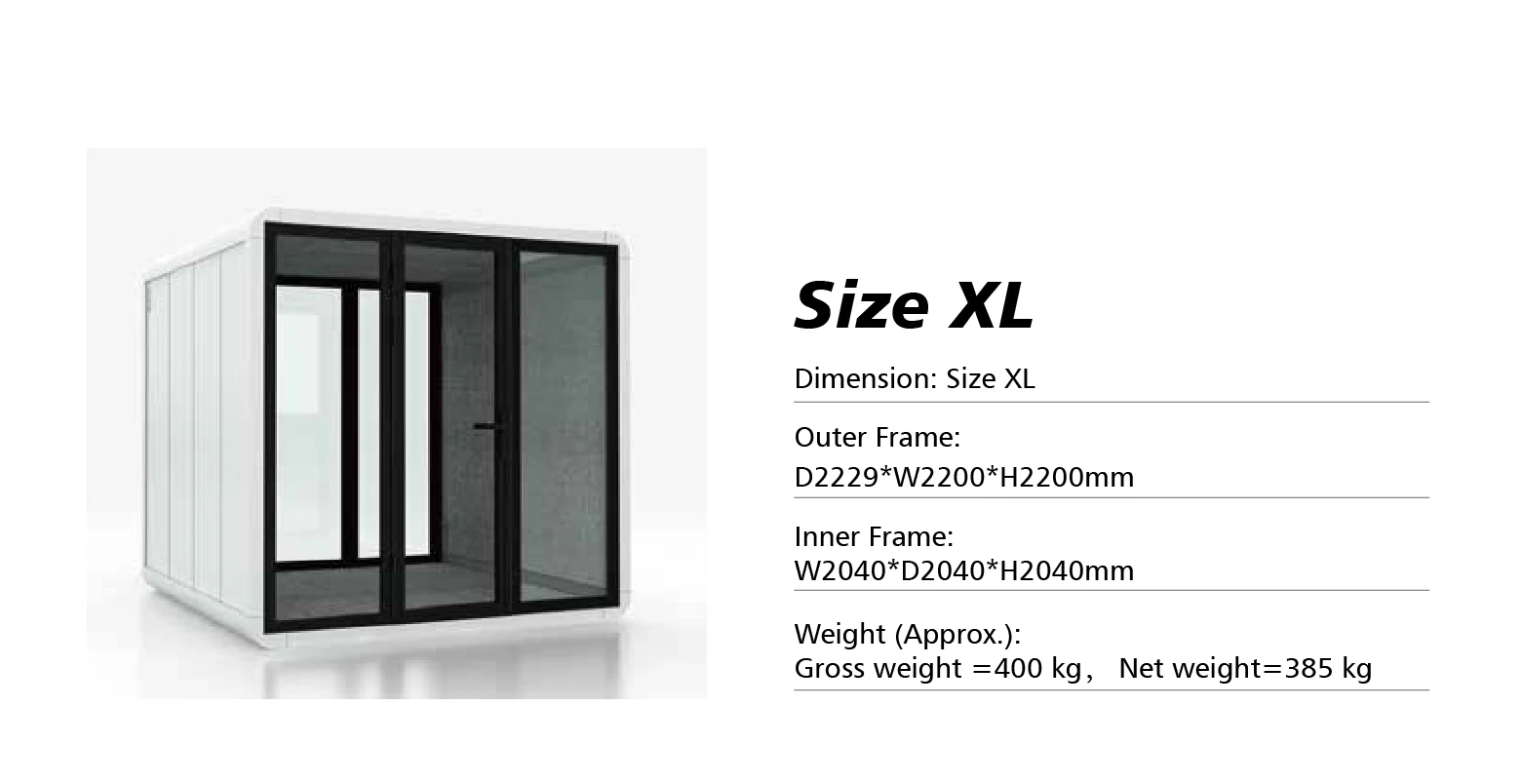Professional Office Pod, Workplace Noise Reduction Device, Telephone Booth Sound Insulation Cabin 6