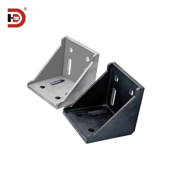 Industrial Aluminum Profile Corner Code 4040 Accessories 20/304080 Connection 90 Degree L-shaped Seat Profile Connection factory