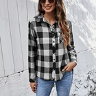 Jacket Good Quality Women's Plaid Shirt Women's Autumn Winter Long Sleeve Casual Shirt Blouse Jacket