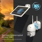 Camera Wifi Solar Powered Outdoor Security Waterproof 1080P HD Video Surveillance Solar Battery Powered PTZ 4G Solar Camera