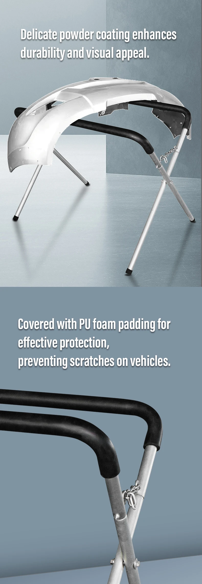 PS104 X Bumper Paint Bracket Portable Panel Repair Work Stand Folding Door Paint Stand Adjustable Windshield Stand H35eed46268cc4c0f80f386fdc0dd4053S