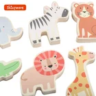 Kid's Car Eco-friendly High Quality Baby Early Education Wooden Kid's Car Wood Blocks Toy Children Toys Car