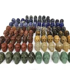 Wholesale 1 Inch Amethyst Rose Quartz Skulls Crystals Healing Stones For Wicca Fengshui Decoration