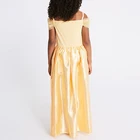 Kids Dress Gown Kids Party Dress Golden Gown Belle Cosplay Girls Princess Dress