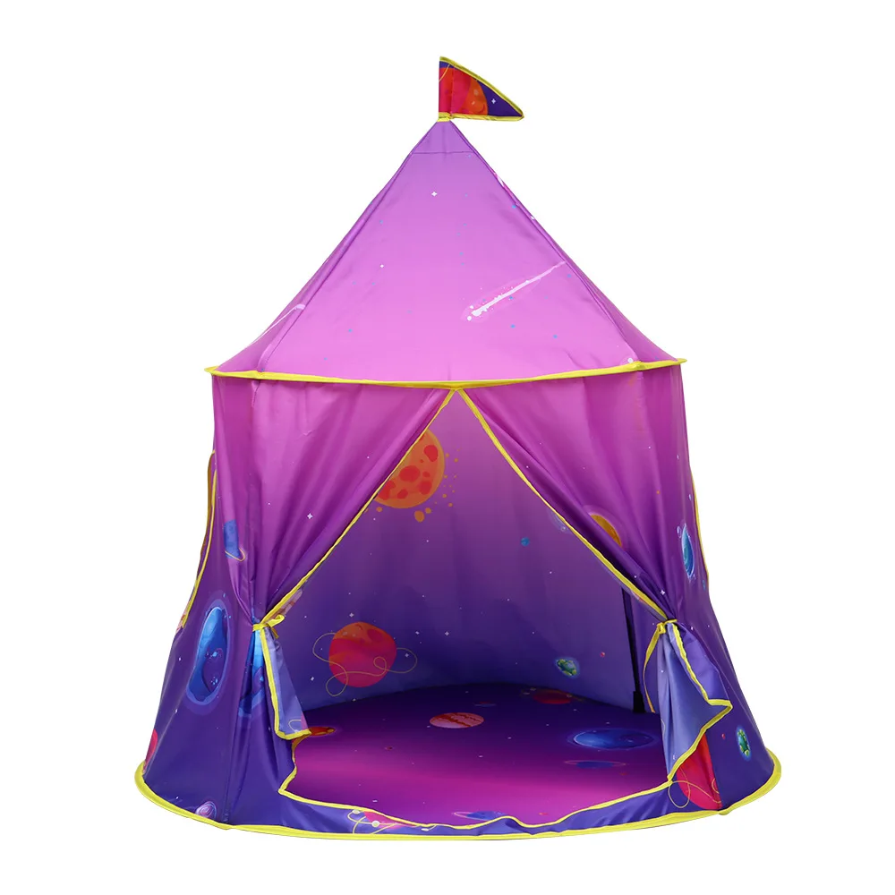 Princess Castle Play Tent Have Fun in The Cute Foldable Princess Tent Durable Girls Boys Pop Up Play House Toy for Indoor and Outdoor Kids Games Pretend and Imaginative Play 