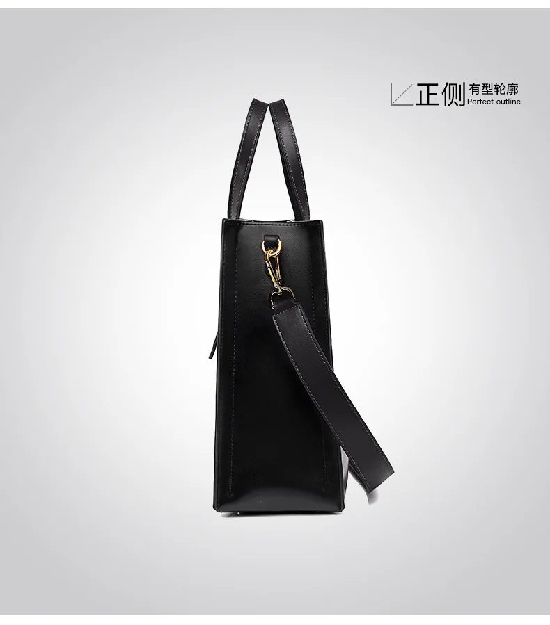 High Quality Luxury Fashion PU Leather Shoulder Bucket Bag New Large Capacity Casual Totes Women Purse and Handbags