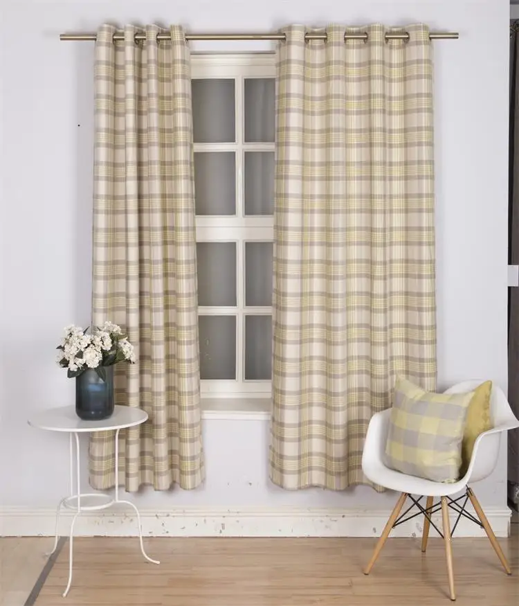 Loom jacquard plaid pattern curtain textile jacquard curtain fabrics turkey