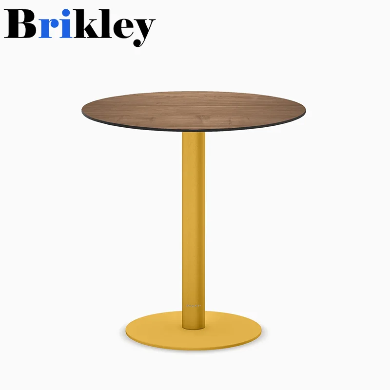 Brikley HPL Table with Compact Laminate Material and Aluminum Base details