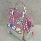 Women Handbag New Fashion Sequin Women Zipper Handbag Large Capacity Laser Outdoor Portable Handbag