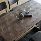 Table Dining Table Solid Wood Pattern Top Antique Dining Table For 6 Person