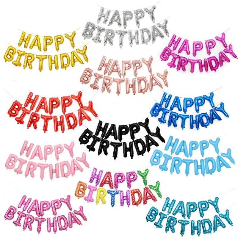 2023 Birthday Letter Set Party Decoration Aluminum Film Balloon For Birthday Party Decoration Party balloons set