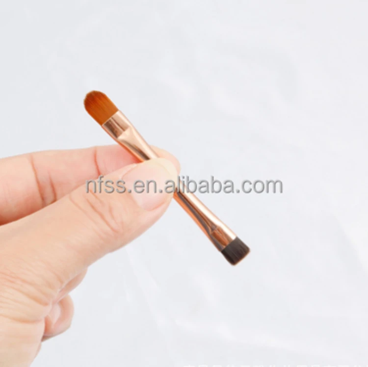 High Quality Mini Double Sided Head Part Concealer Eyebrow Cosmetic Brush Makeup Small Dual Ended Eye Detailer Eyeshadow Sponge