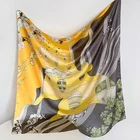 Scarf New Ladies Satin Scarf Silk Printed Square Scarf Hijab Scarf