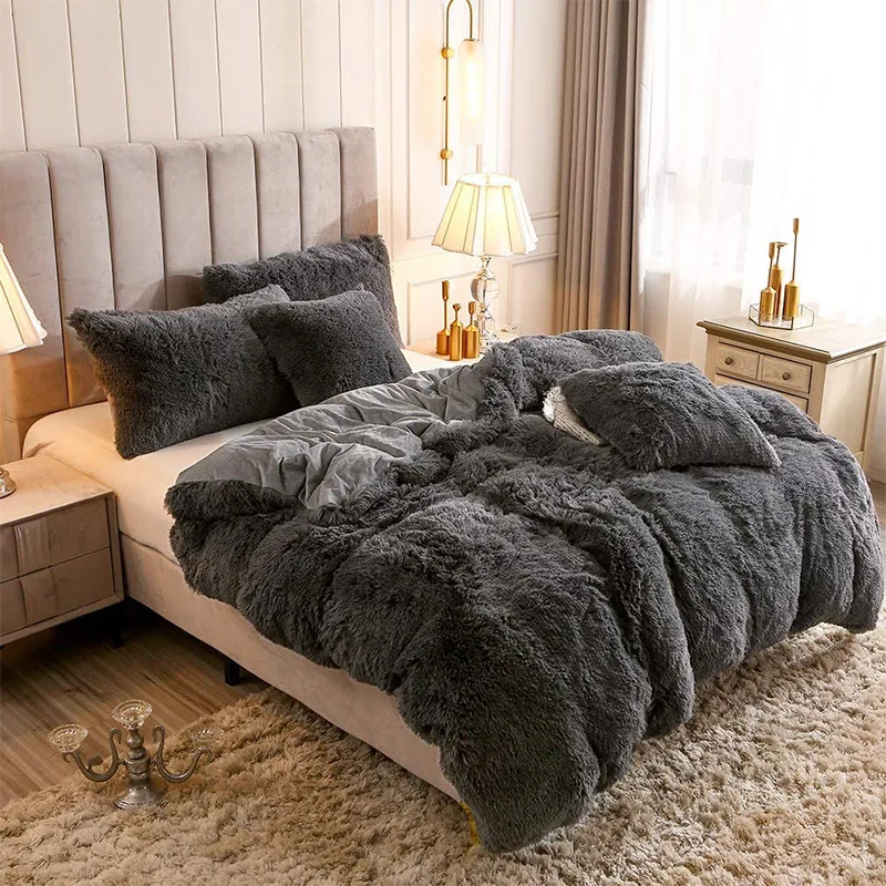 Bedding Set,Plush Shaggy Duvet Cover 