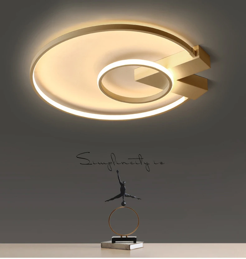 Simply Post-Modern Nordic Circle Surface Mounted LED Ceiling Lamp Indoor Round Ceiling Lighting