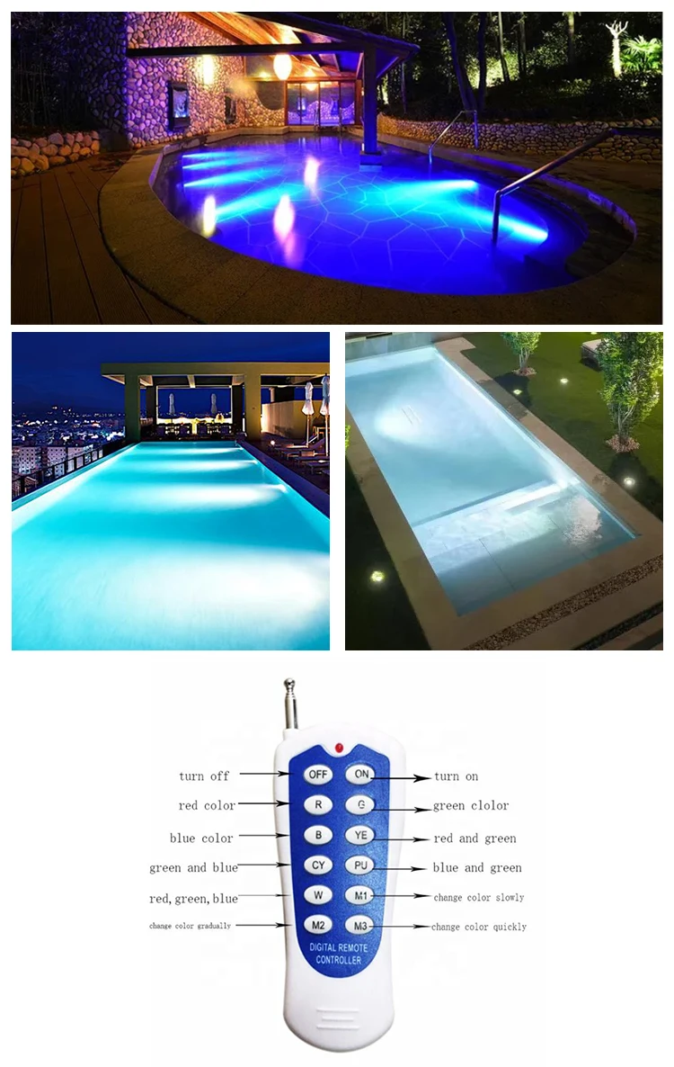 High Quality Ip68 Underwater Led Swimming Pool Light Wholesale Led Pool